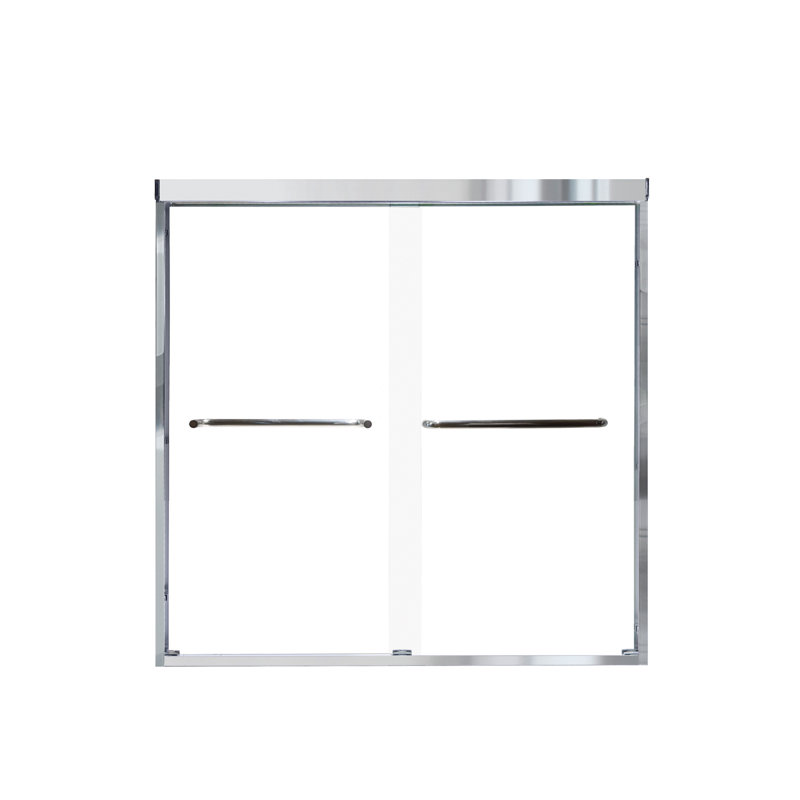 Ensemble de douche / baignoire à coller 6 pièces avec porte et accessoires 60 po x 36 po x 92 po Transolor, blanc / chrome poli