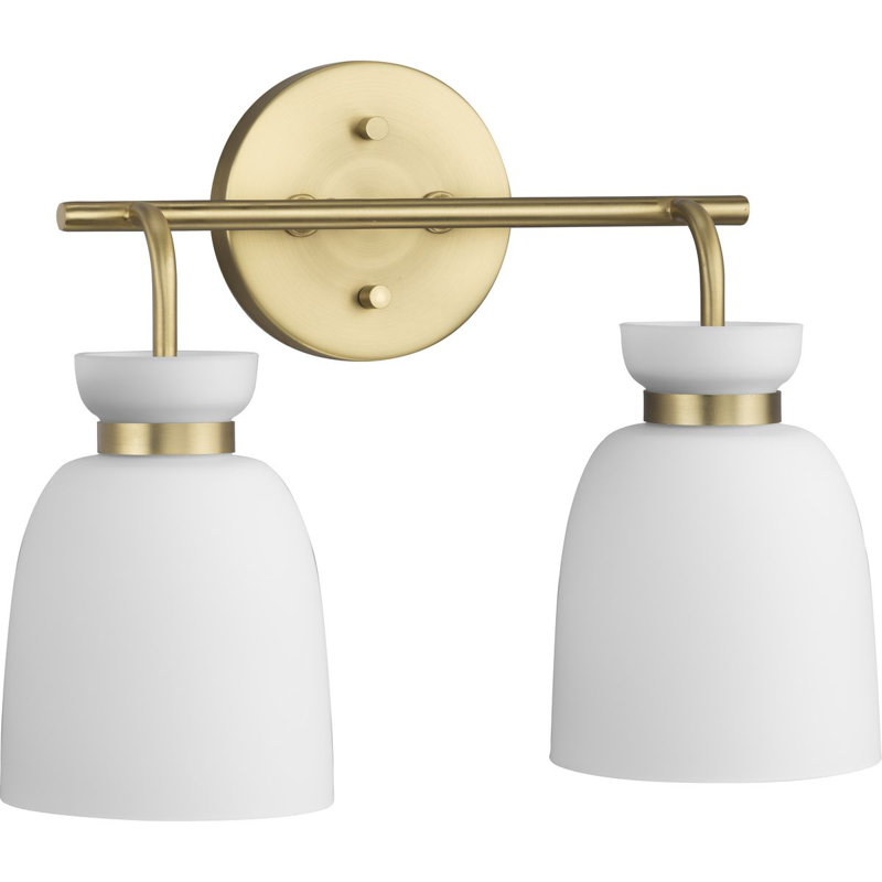 Lexie Dimmable Vanity Light, 2, Brushed Gold