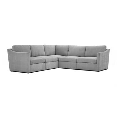 GODEER 100 in. W 3-piece Fabric Big Sectional Sofa Couch L Shape