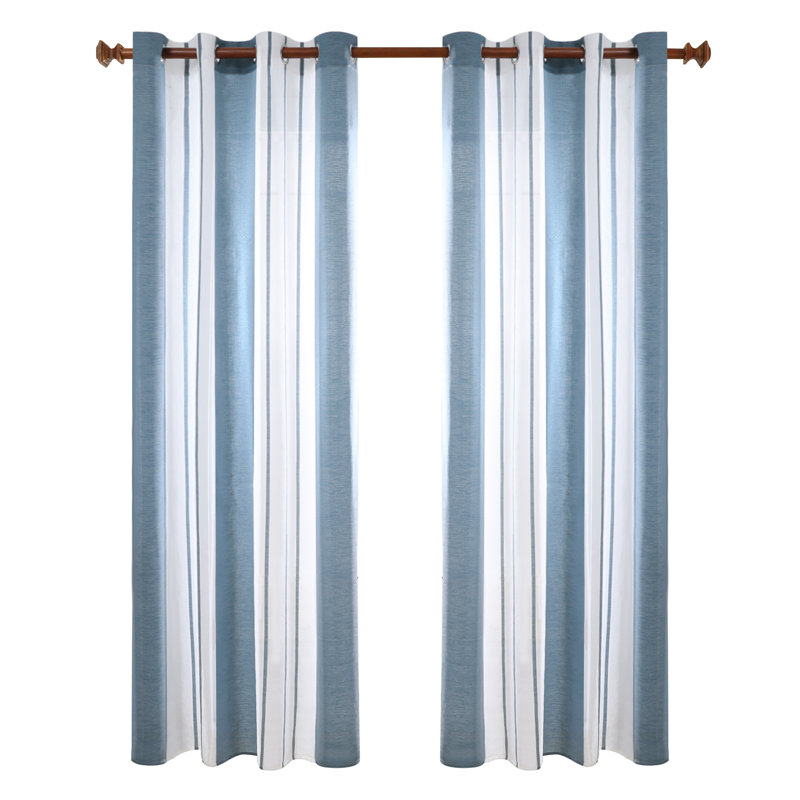 Dearious Pair, Width 140 x Drop 229 cm, Dark Blue