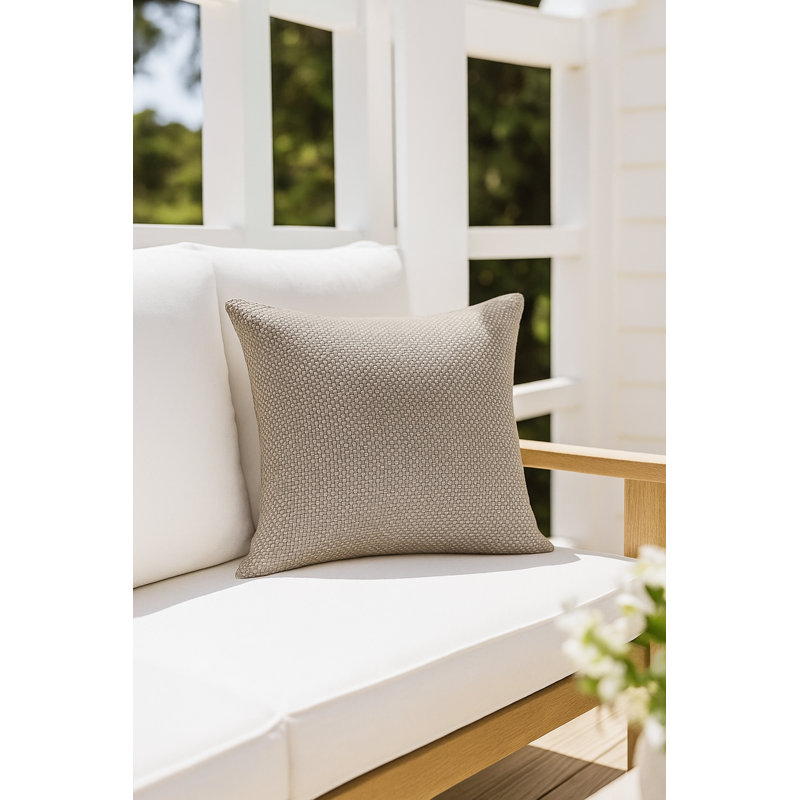 Outdoor Living Pillow Cover, Classic Gray, Square 20", Pillow Cover Only - No Insert