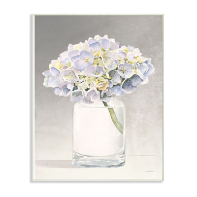 «Jar Flowers Watercolor Paint», impression sur toile