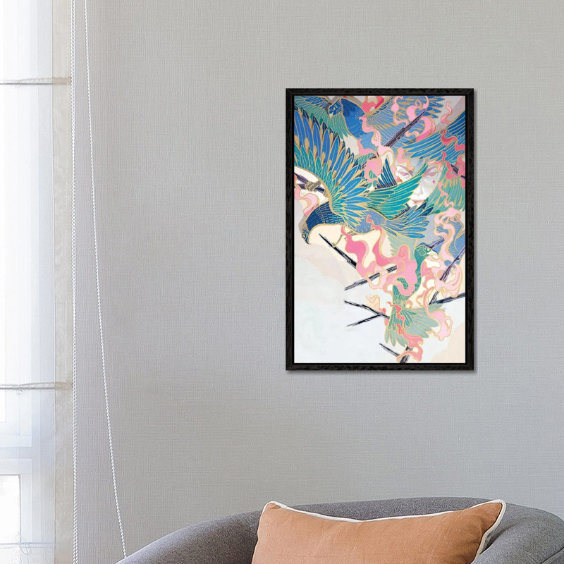 Secret Weapon by Sija Hong - Painting on Canvas, Black Framed, 66.04 cm H x 45.72 cm W