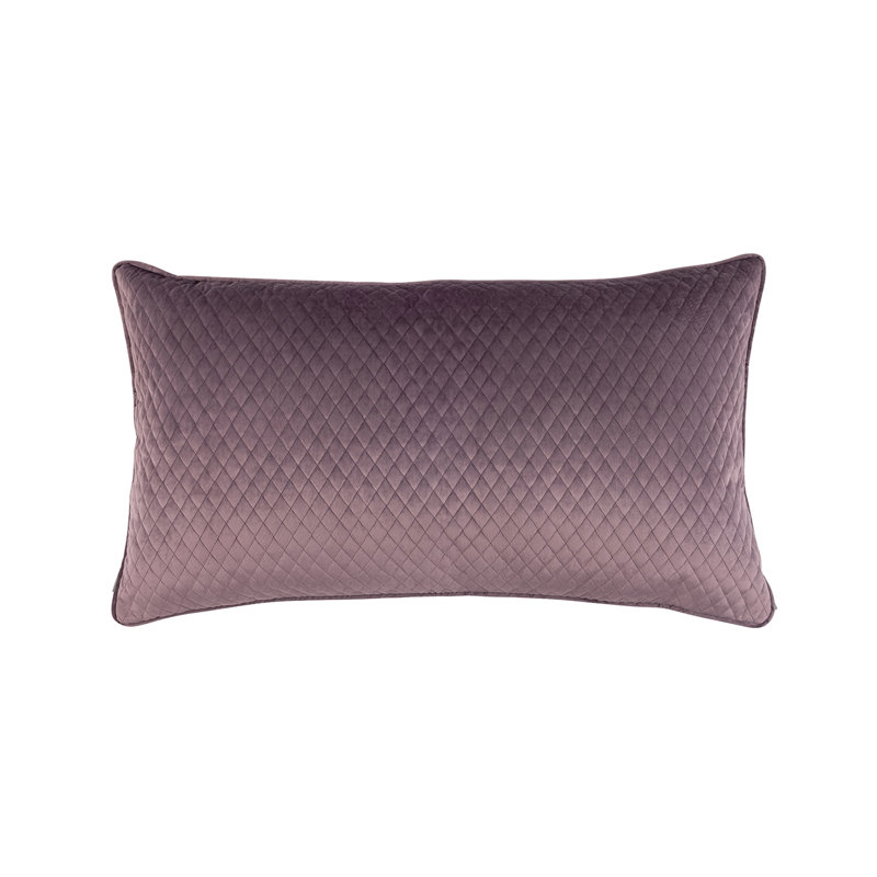 Valentina Velvet Rectangular Pillow Cover & Insert, 18" x 30", Purple