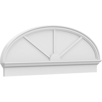 Fronton elliptique à 3 rayons de qualité architecturale en PVC