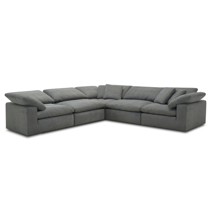 Canapé modulaire rembourré 5 pièces Ihoris
