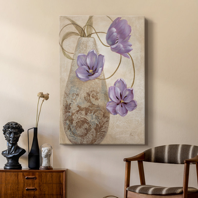 Mauve Sophistication I - galerie sur mesure, H 27 po x l 18 po