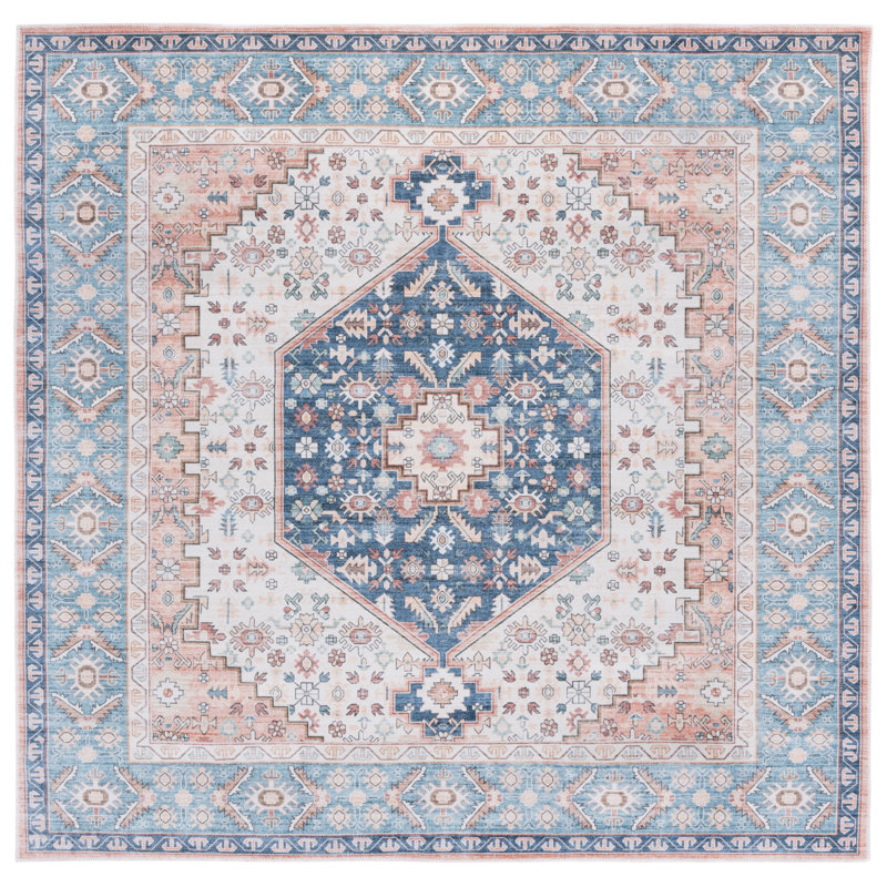 Celisse Machine Washable Performance Oriental Rug, Square 6'