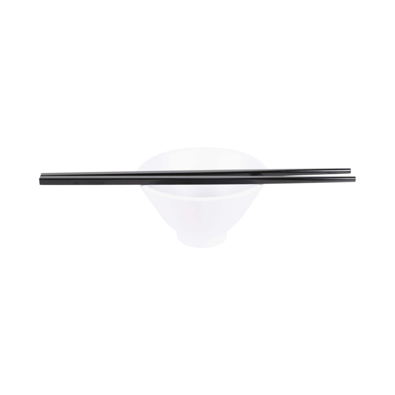 Baguettes en mélamine zen, Noir lustré