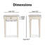 Table d'appoint avec tiroir ClickDecor Amos