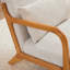 Chaise d'appoint Mid-Century, fauteuil avec coussin, chaise de salon