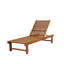 Chaise longue de patio en bois Cates