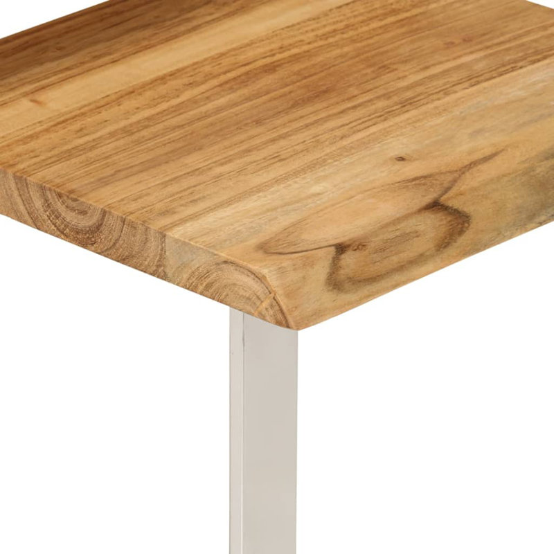 Izmir Rectangular Metal Outdoor Table Sets , 60cm cm W 33cm cm D, Brown, White