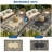 Waterproof Outdoor Rug with Plastic Border - Reversible Deck Mat, UV Resistant, Stain Resistant, Easy to Clean Camping Carpet for Backyard-1344008697-1344008703