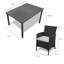 Renfoe 8 - Person Wicker Patio Dining Set with Rectangular Table-1261174369