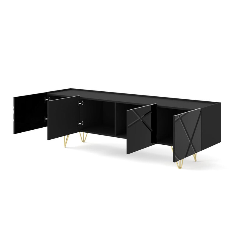 Ninave TV Stand for TVs up to 50", Black