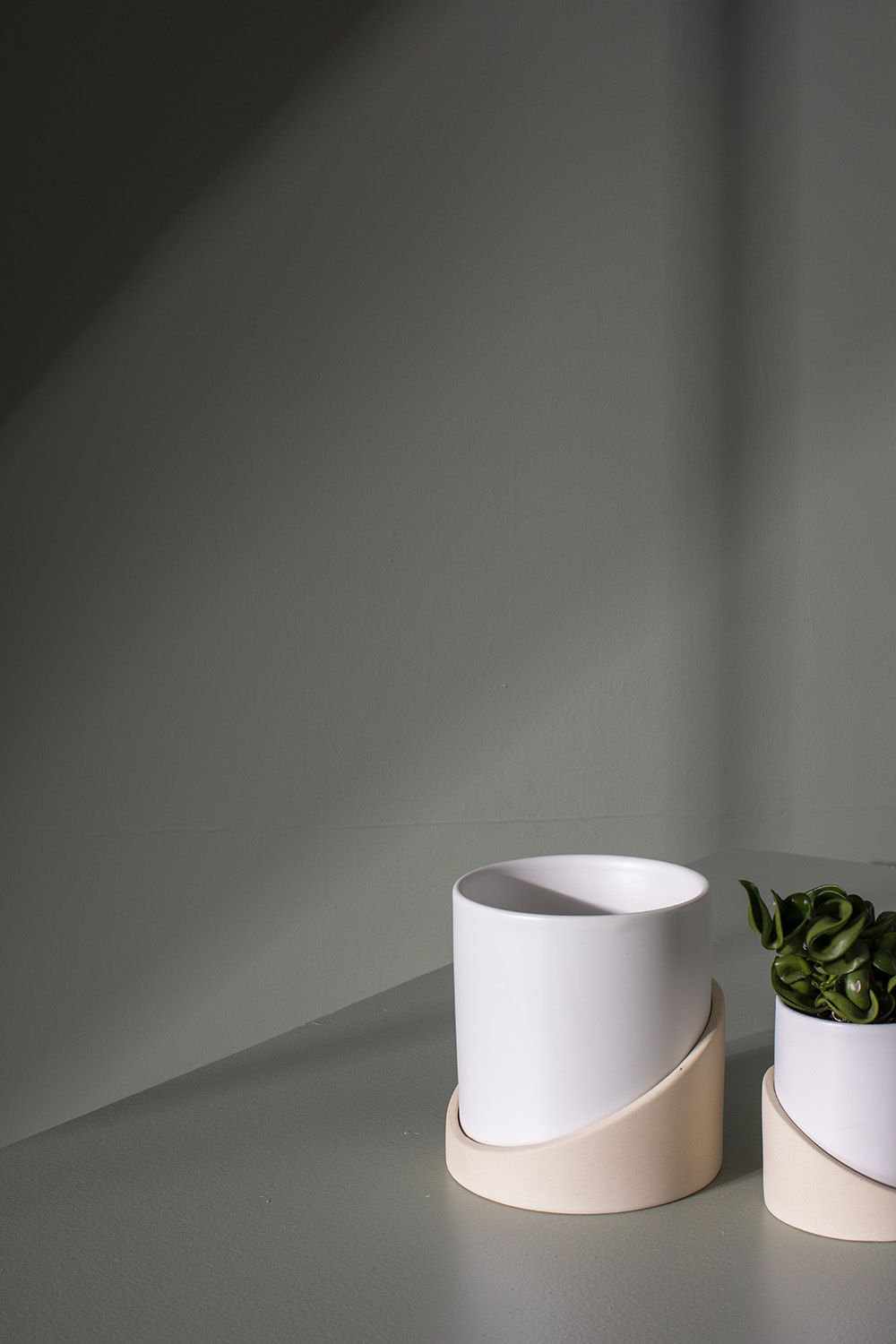 Mel Handmade Ceramic Pot Planter, 5.5" H x 4.75" W x 4.75" D