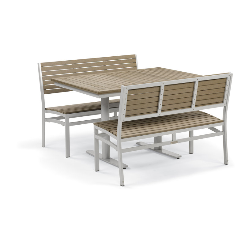 Travira Rectangular Dining Table, Tekwood Vintage