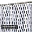 Rideau de douche blanc à rayures avec 12 crochets-129039795