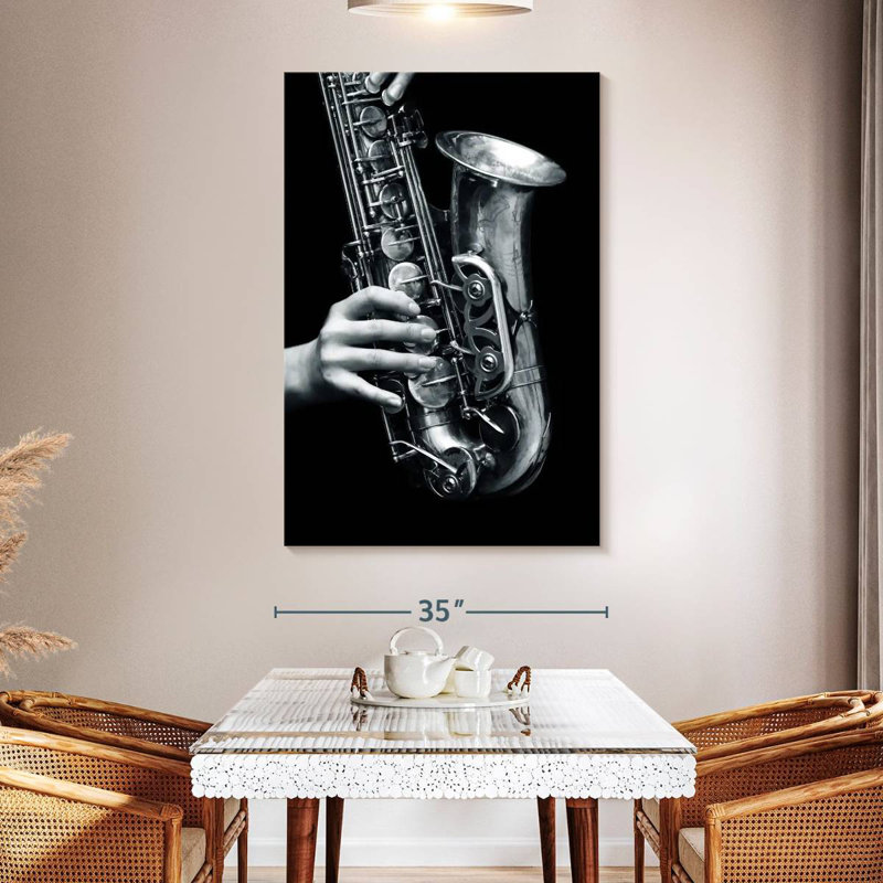 Abarca Saxophone Play, 51" H x 34" W