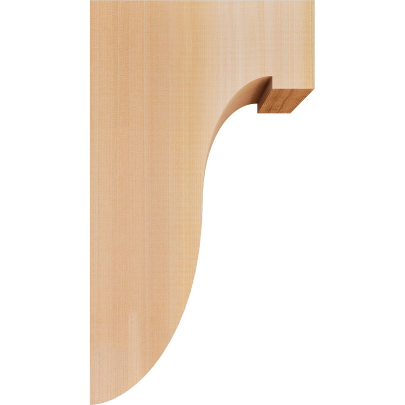 Del Monte Corbel, H 18 po x l 5,5 po x P 10 po, Lisse, Cèdre rouge