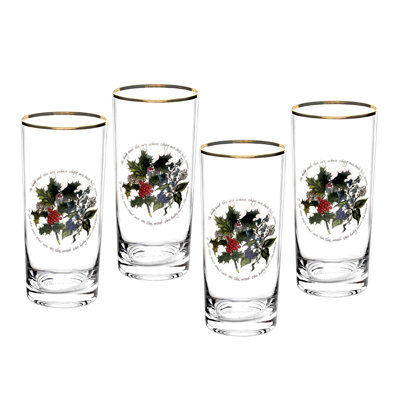 The Holly and the Ivy Hiball Glasses