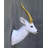 Jaliene White Gazelle Head Life Size Statue