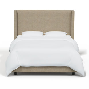Hanson Upholstered Wingback Bed