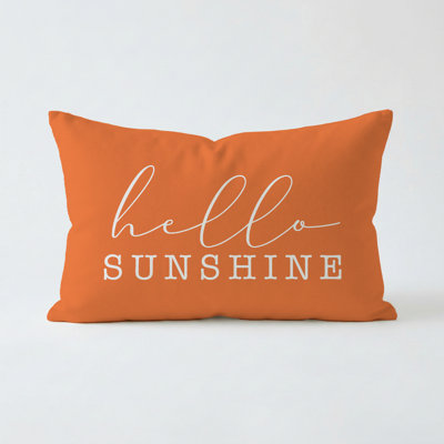 Hello Sunshine Pillow 16"X12" Lilac