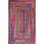 Tapis multicolore en coton tressé à la main bohème-1448969522