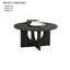 Ensemble de tables 3 pièces de style contemporain 1 table basse ronde 2X