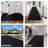 Runner Rugs for Hallway or Kitchen with Rubber Backing, Black 5'x82'-495631903