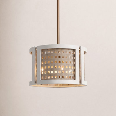 4 - Light Dimmable Drum Chandelier