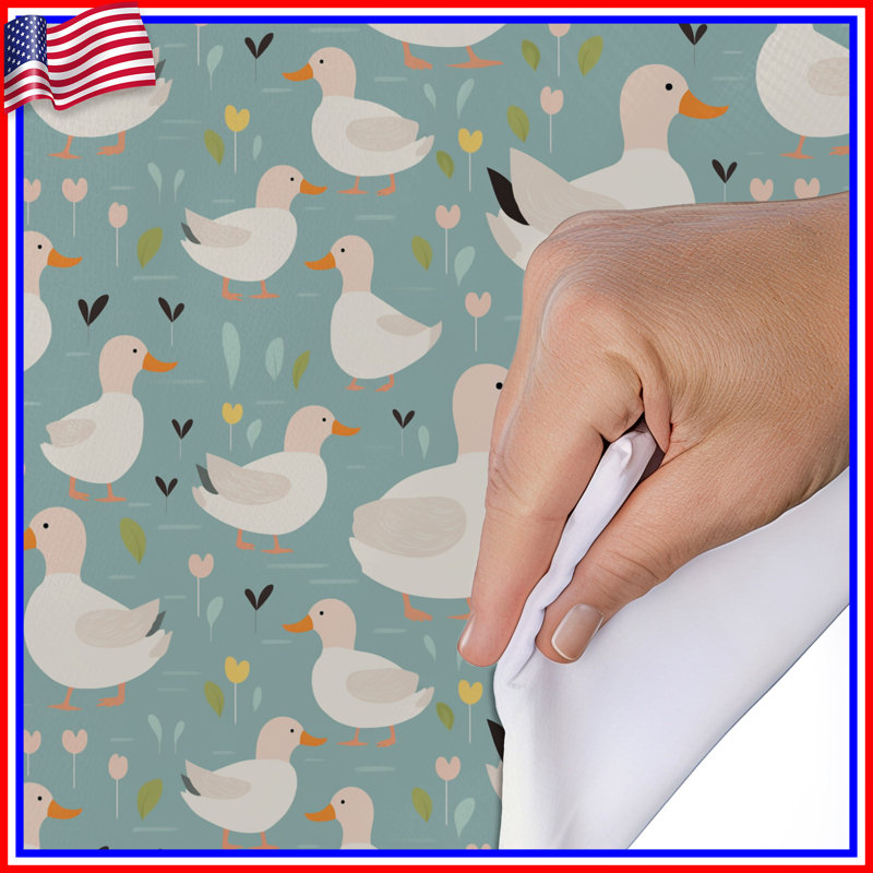 Spring Duck Duvet Cover, Twin Duvet Cover