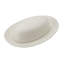 Swirl White 9 in. Covered Butter Dish
