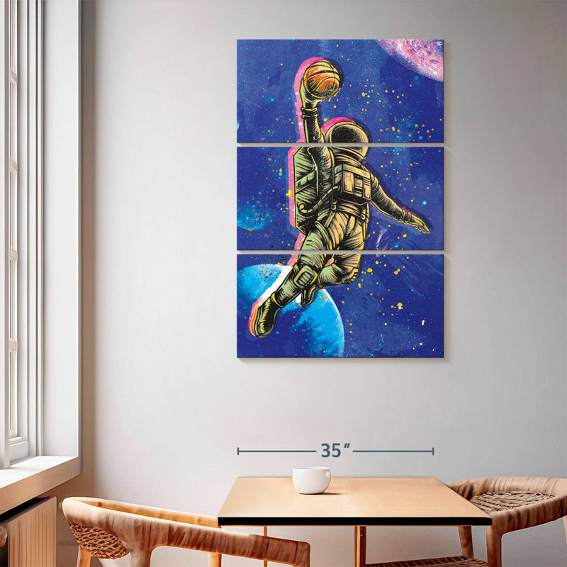 Space Dunk, 65" H x 42" W