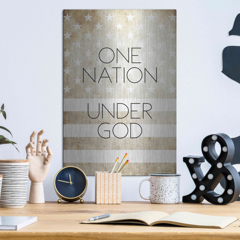 «One Nation Under God» par Susan Ball, H 16 po x l 12 po