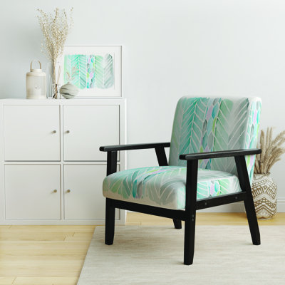 «Frohlinde - Aquarelle élément géométrique Swatch Element IV - Fauteuil rembourré Mid-Century