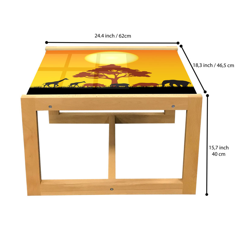 Jalaiyah Sled Coffee Table, 62cm H x 46cm W x 40cm D