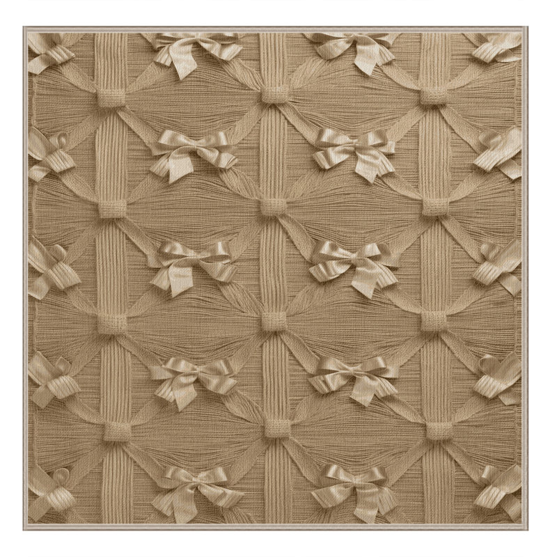 Tapis beige français lavable à la machine, Carré 3 pi