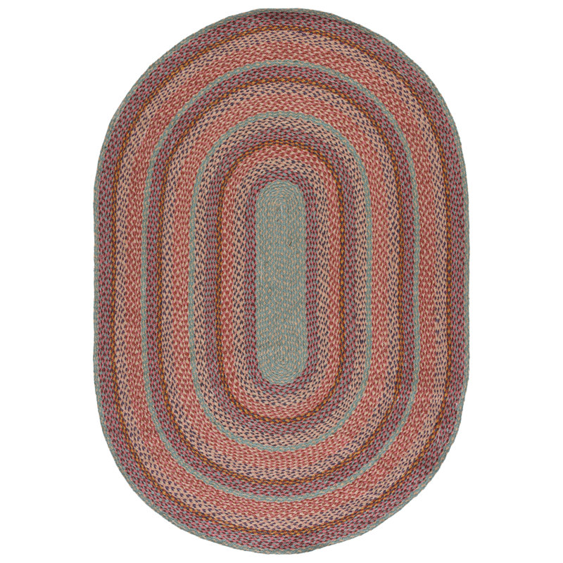 Alsatia Hand Woven Jute Rug, Oval 5' x 7'