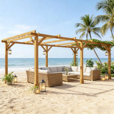 Pergola stable, treillis de jardin pour l'extérieur