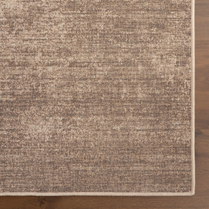 Damira Solid Machine Washable Area Rug, Rectangle 8'6" x 11'6"