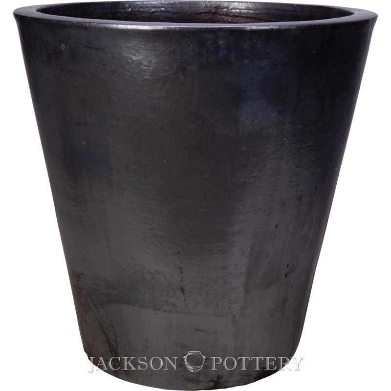 18 in. Vaso Planter - Charcoal, Gray