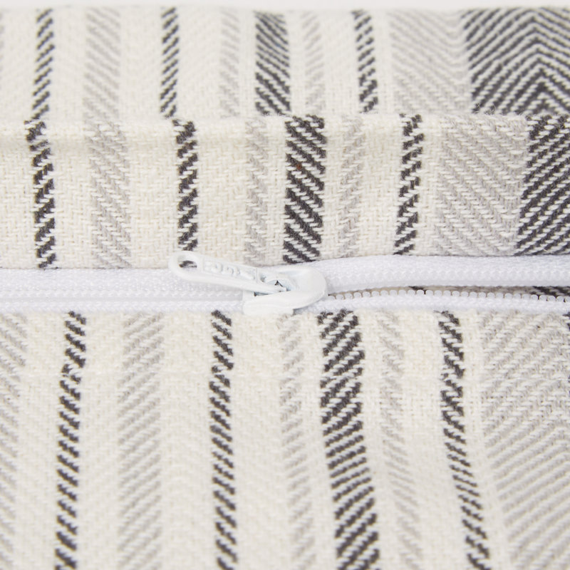 Housses de coussin en coton recyclé Barn, Gris