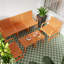5 patio intérieur / extérieur - brun abricot 3, 2 chaises, tables basses, structure en rouille, polypropylène, imperméable, installation rapide, conception intelligente pour les petits patios du matin sur les balcons