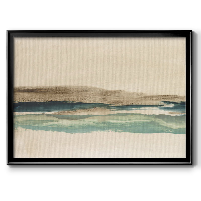 Layered Horizon I-Framed Gallery Wrapped Canvas, Black, 14" H x 20" W x 1.5" D