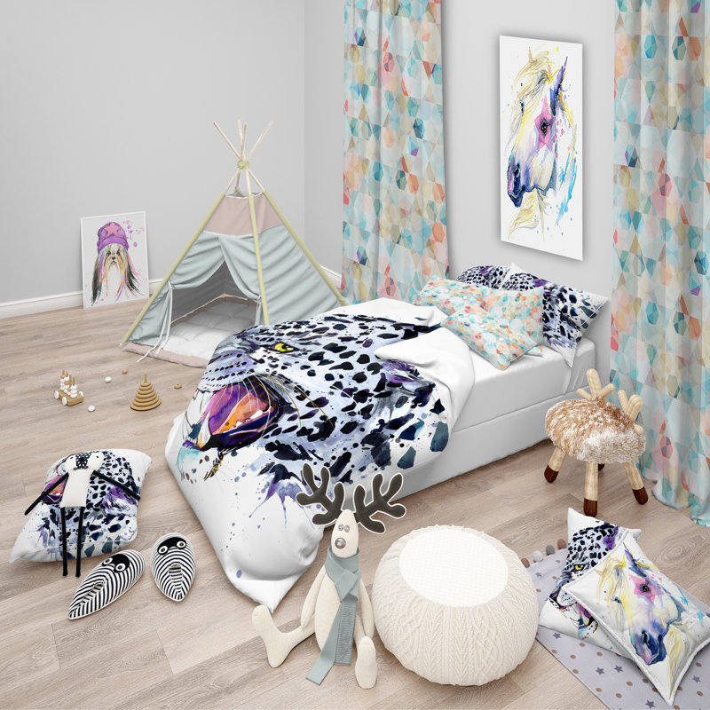 Ensemble de housse de couette moderne et contemporaine, Housse de couette double / grand et 2 taies