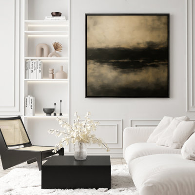 Art mural encadré, rétro, antique et classique pour chambre à coucher - 16 po x 16 po