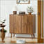 Buffet à lattes avec rangement réglable Farmhouse